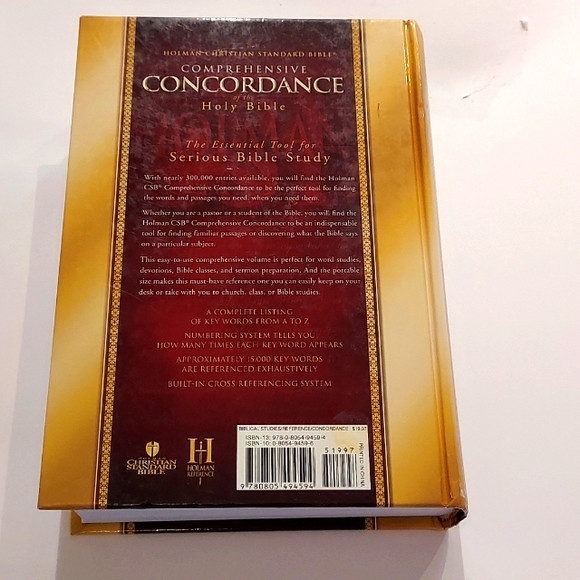 HCSB Comprehensive Concordance-Hardcover - Picture 3 of 7